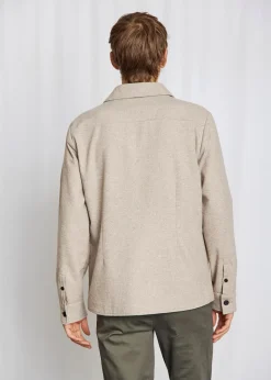 Levante Classic Fit Overshirt, Light Brown, 52