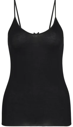 Light Spaghetti Top, Black, M