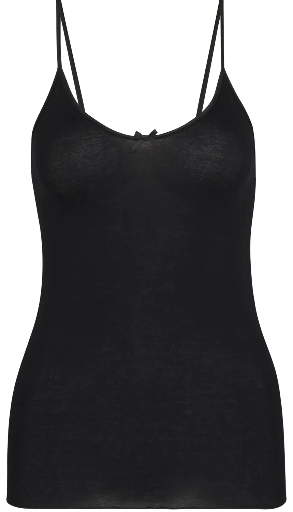Light Spaghetti Top, Black, M