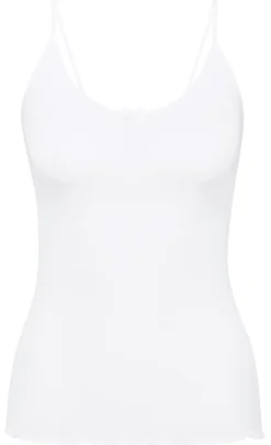 Light Spaghetti Top, White, S