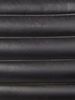 Line Quilt Medium Tote Taske, Black