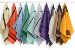 Linear Viskestykke, Soft Yellow, 52x80 cm