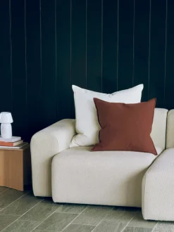 Linen Pude, Cream, 60x60 cm