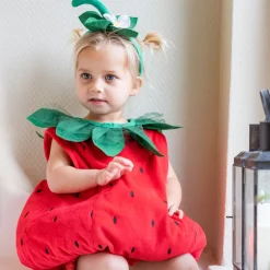 Livia Jordbær Kostume, 3-6 år