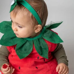 Livia Jordbær Kostume, 3-6 år