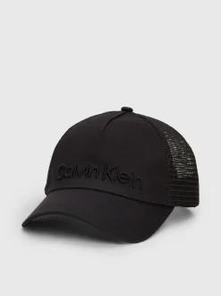 Logo Broderet Trucker Cap, Black, One size