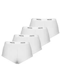 Logo Lady 4-pak Trusser, Bright White, XL