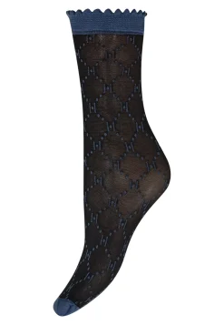 Logo Strømper, Navy Blue, One size