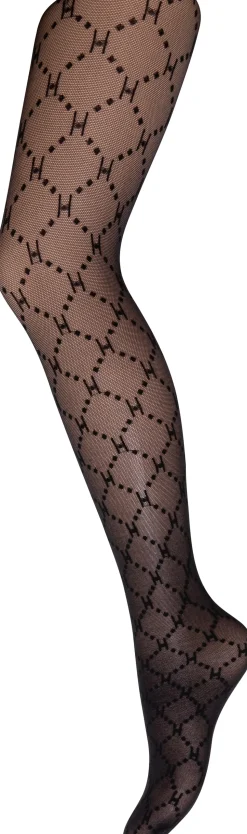 Logo Tights, Sort, L/XL