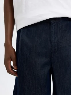 Loose-Nolan Shorts, Dark Blue Denim, M