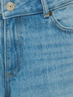 Lopez Wide Baggy Jeans, Medium Blue Denim, 140 cm