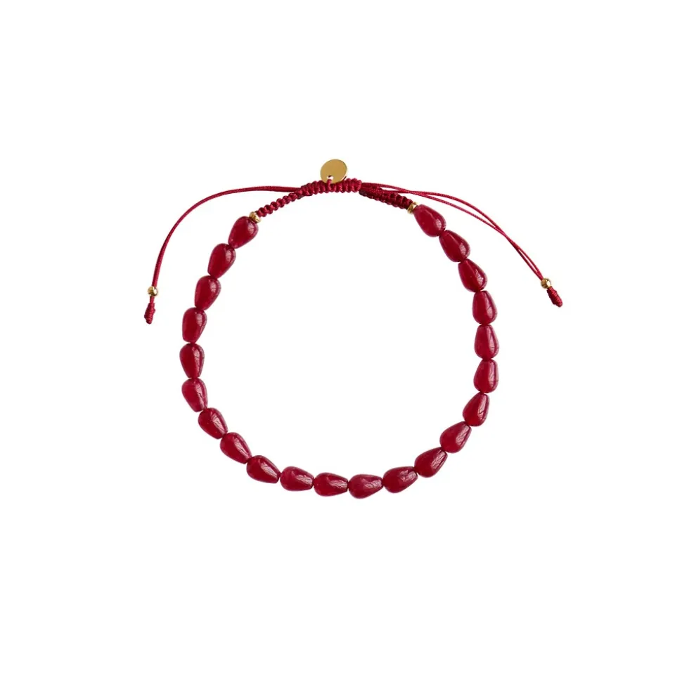 Love Drop Armbånd, Gold Plated