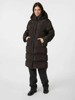 Lucette Puffer Jakke, Dark Brown, 36