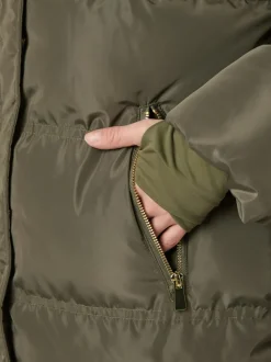 Lucette Puffer Jakke, Olive, 36