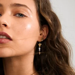 Luis 2-pak Øreringe, Gold Plated