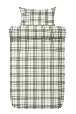 Lukas Flonel Sengetøj, Green, 140x200 cm