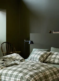 Lukas Flonel Sengetøj, Green, 140x200 cm