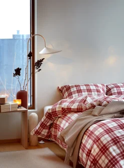 Lukas Flonel Sengetøj, Red, 140x200 cm