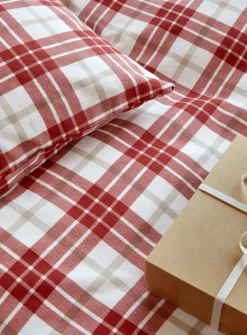 Lukas Flonel Sengetøj, Red, 140x200 cm