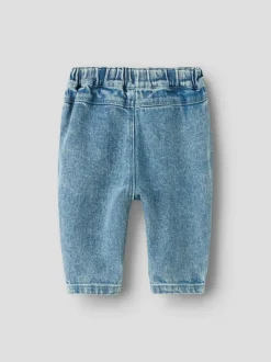 Lulia Baggy Denim Jeans, Medium Blue Denim, 74 cm