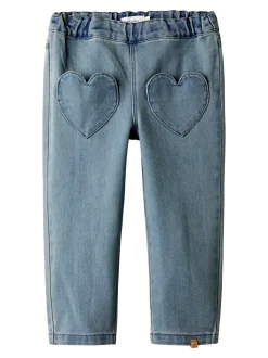 Lulia Loose Denim Jeans, Medium Blue Denim, 122 cm