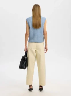 Lulu Button Vest, Cashmere Blue, S