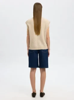 Lulu Knit Vest, Birch, L