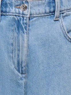 Lumi Wide Denim Pimbox Jeans, Light Blue Denim, 164 cm