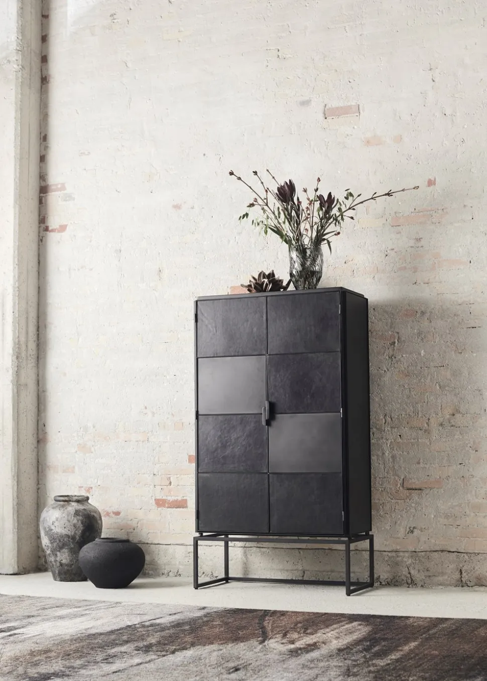 Luna Krukke, Sort, H: 26 cm