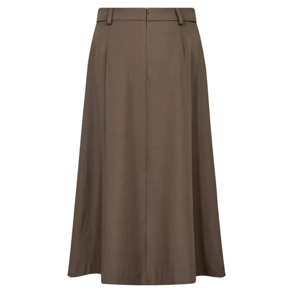 LunaCC Pocket Pleat Nederdel, Walnut, S