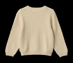 Magnella Strik Cardigan, Sandshell, 128 cm