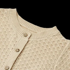 Magnella Strik Cardigan, Sandshell, 128 cm