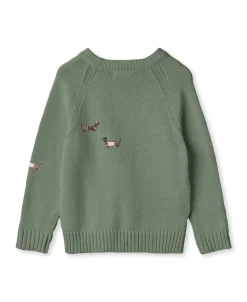 Mahdi Dog Pullover, Hedge Green, 95 cm