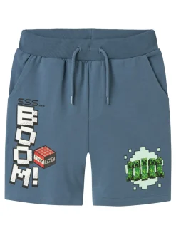 Mahi Minegraft Shorts, Blue Mirage, 146 cm