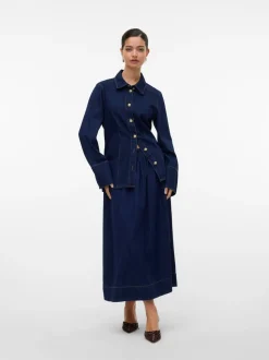 Maiken Nederdel, Dark Blue Denim, L