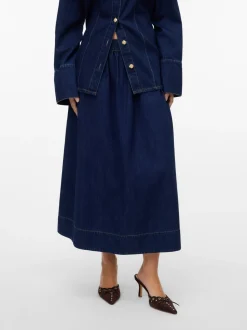 Maiken Nederdel, Dark Blue Denim, L