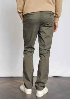Malik Regular Fit Chinos, Army, W36/L32