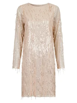 Maline Sequins Kjole, Rose Gold, 34