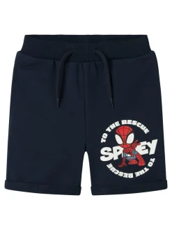 Mani Spider Sweat Shorts, Navy Blazer, 92 cm
