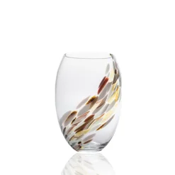 Marble Elipse Vase, Brun/Klar