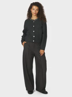 Marie Stone Knit Cardigan, Antracit, 38