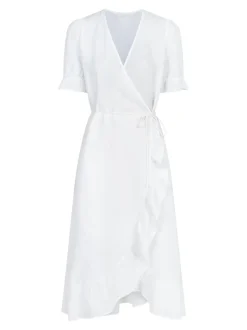 Mariette Linen Kjole, Hvid, 36