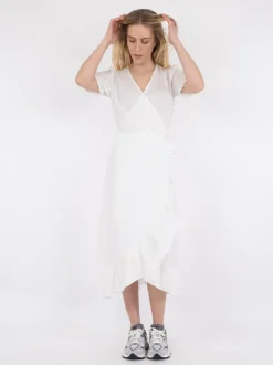 Mariette Linen Kjole, Hvid, 36