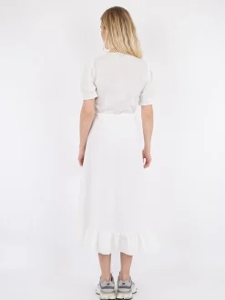 Mariette Linen Kjole, Hvid, 36