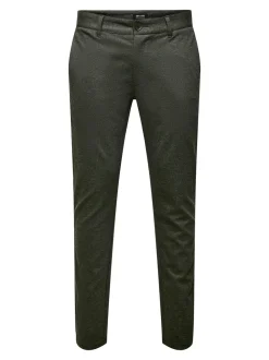 Mark Herringbone Bukser, Olive Night, W29/L34