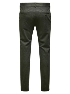 Mark Herringbone Bukser, Olive Night, W29/L34