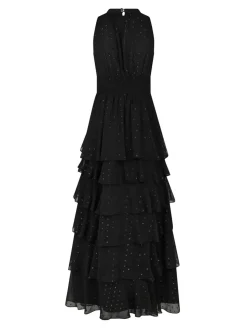 Marli Glitz Kjole, Black, 38