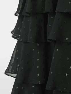 Marli Glitz Kjole, Black, 38