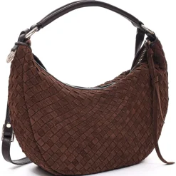 Marlin Braided Skuldertaske, Chocolate