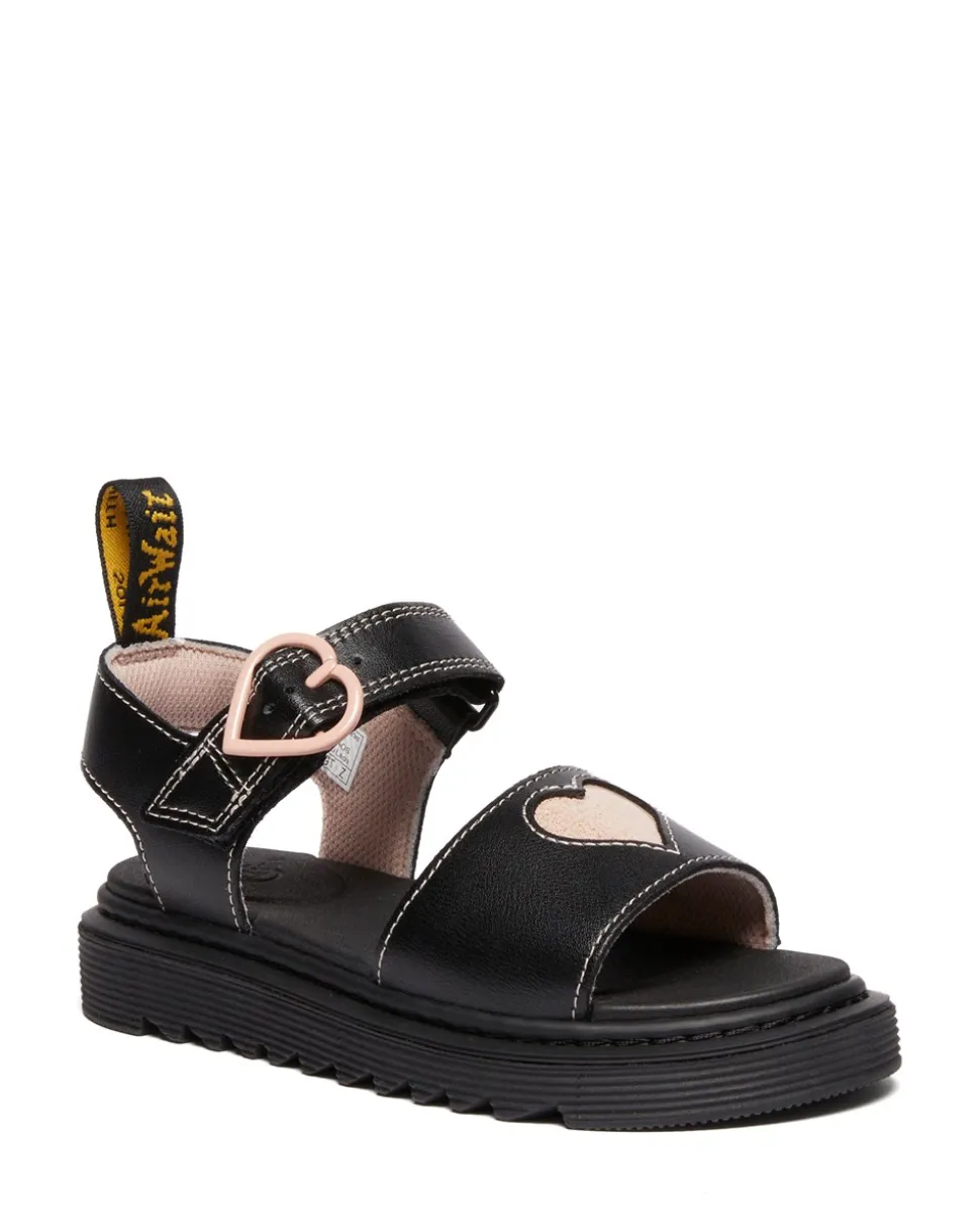 Marlowe Hearts J Sandaler, Black/Powder Pink, 31